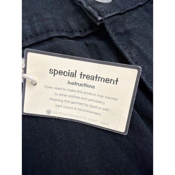 Levis Womens Black Denim Boot Cut 512 Jeans Mid Rise Stretch Sz10 Medium - Picture 9 of 15